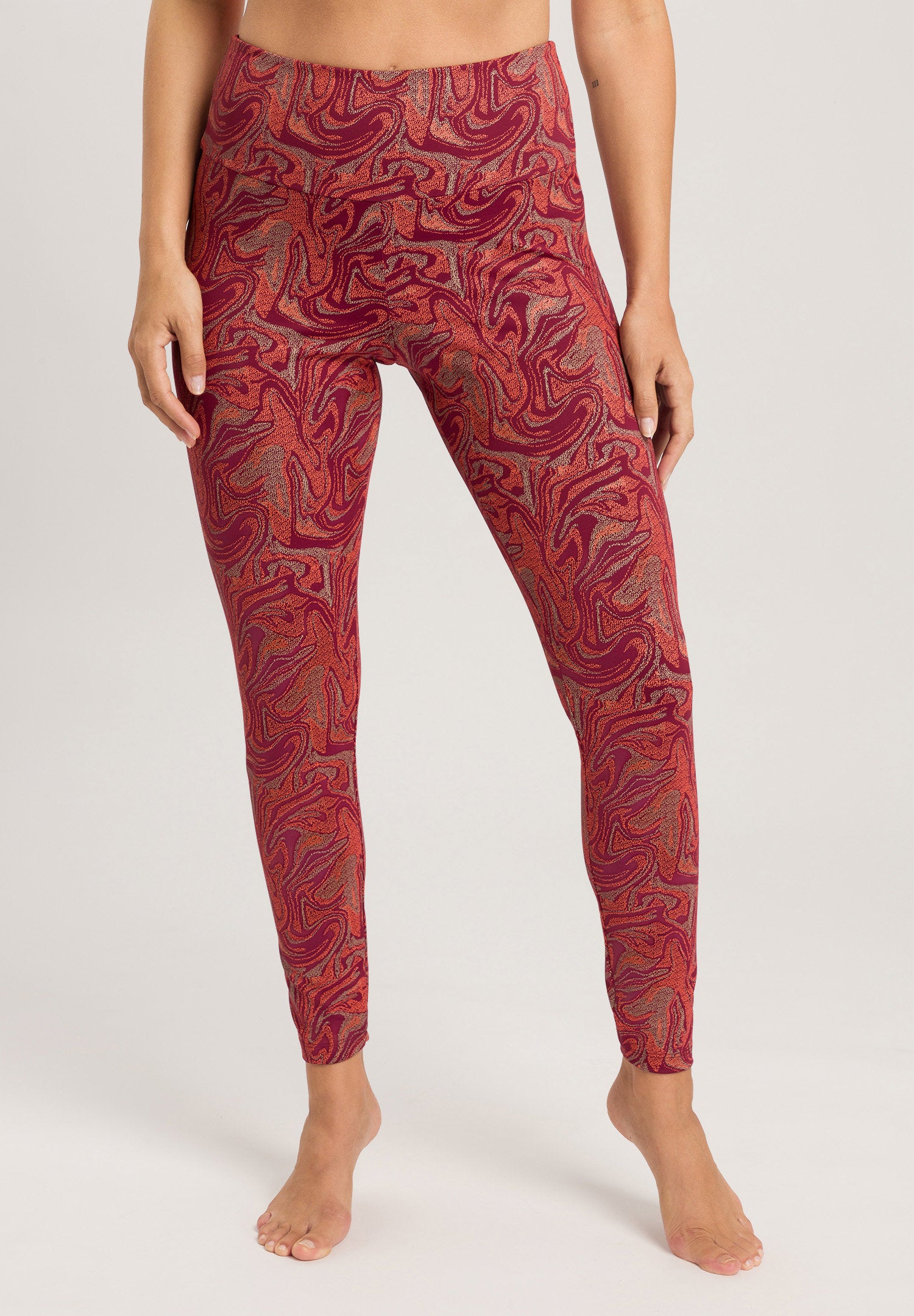 hanro-balance-leggings-072555-graphic-marble-damen image 2