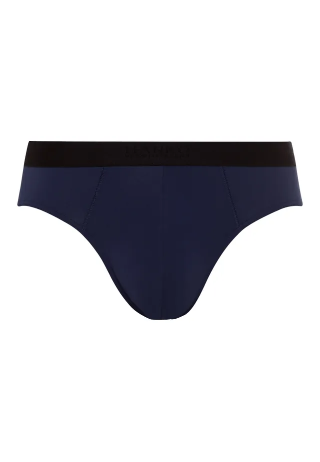 hanro-micro-touch-brief-slip-midnight-navy-microfaser image 1