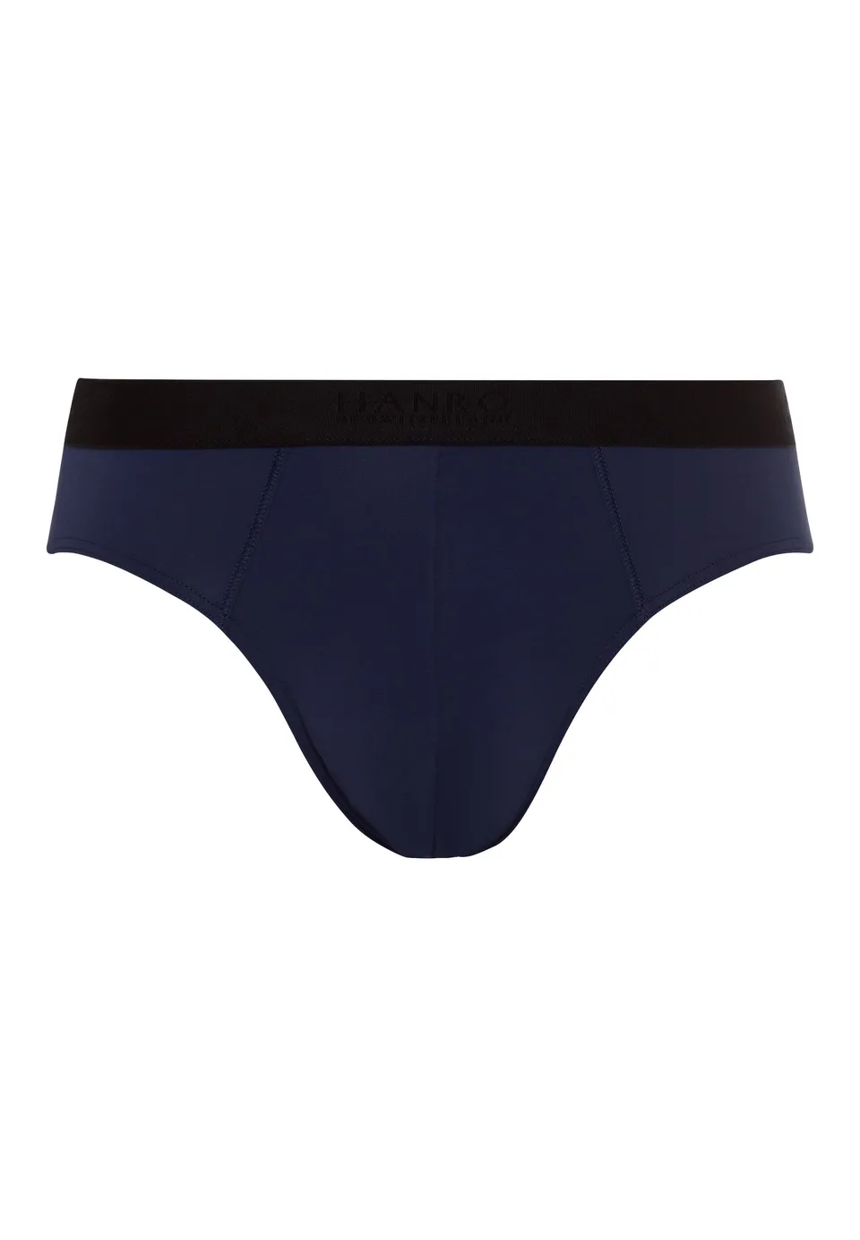 hanro-micro-touch-brief-slip-midnight-navy-microfaser image 1
