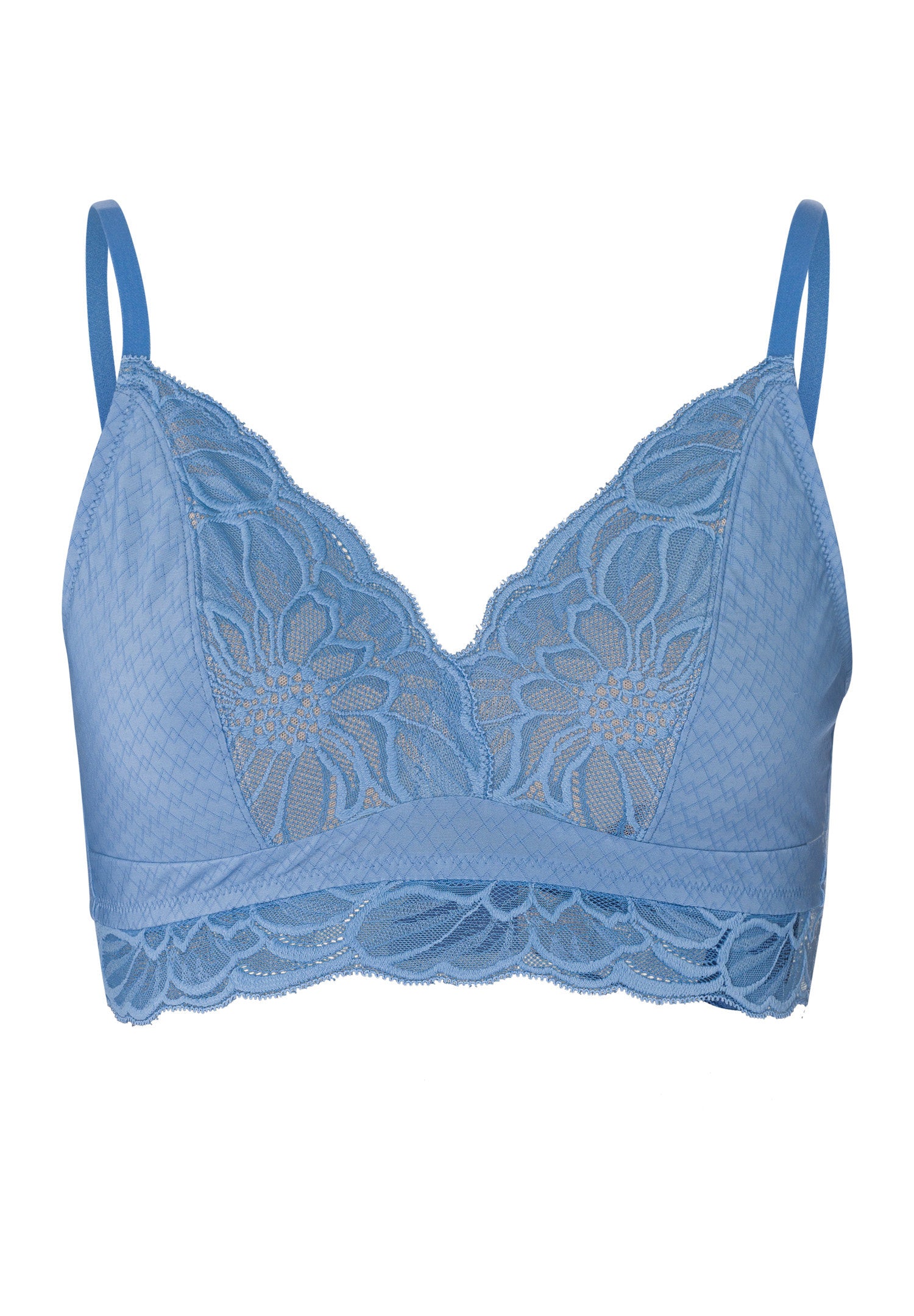 hanro-marilyn-soft-cup-bra-bh-dusty-blue-mit-spitze image 1