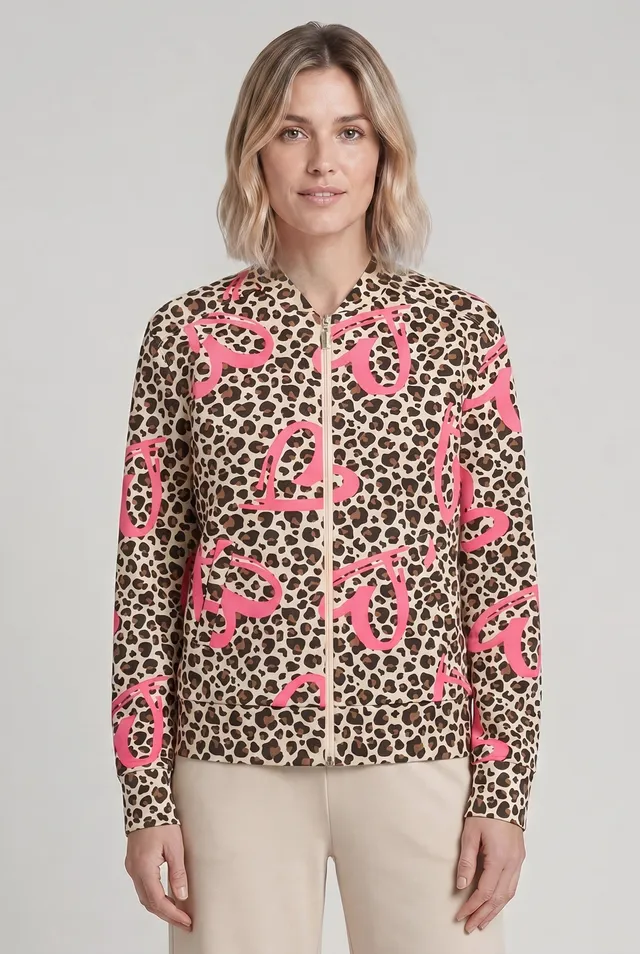 r-sch-be-happy-jacke-leo-herz-print-loungejacke-mehrfarbig-baumwolle image 1