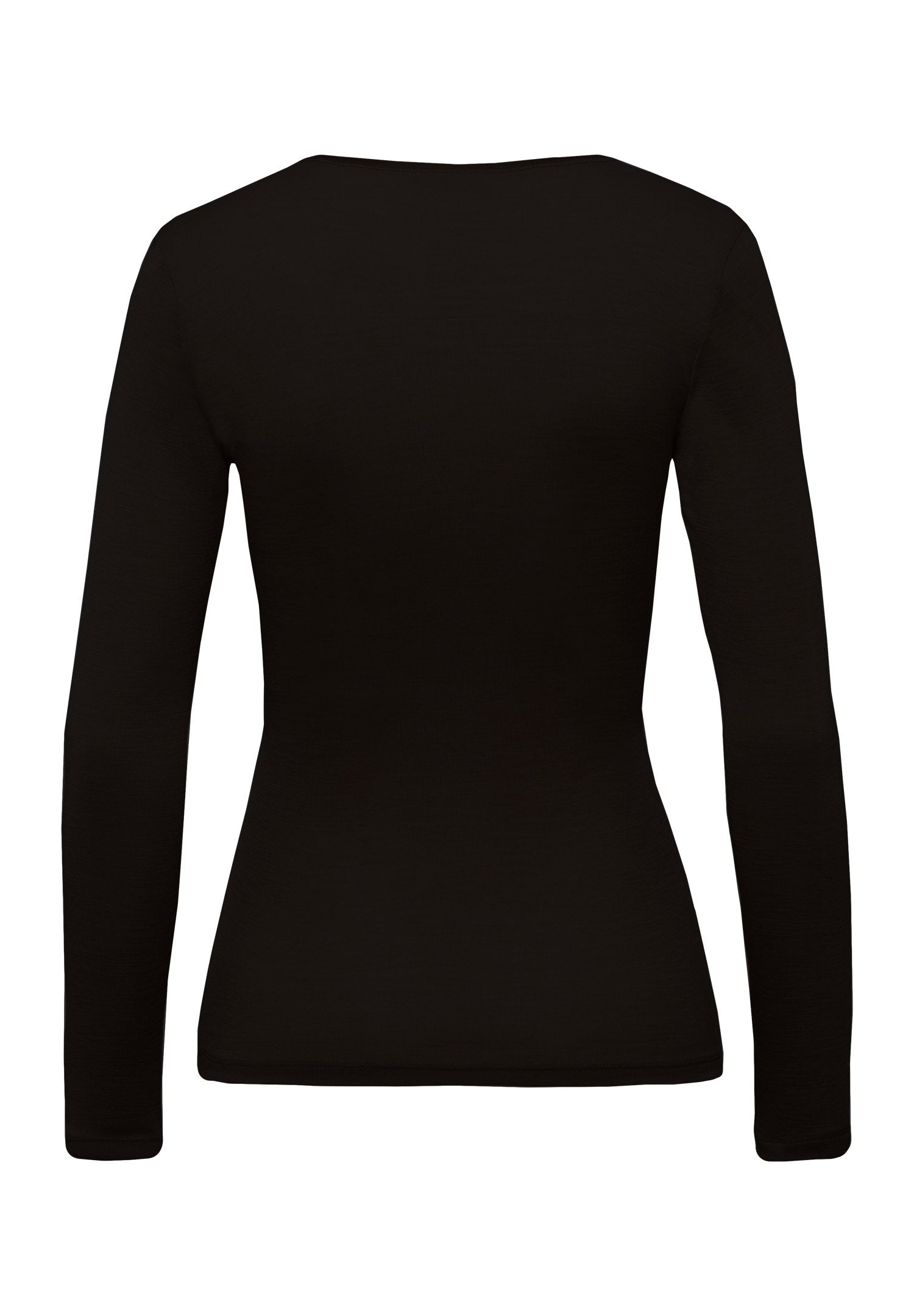 hanro-woolen-silk-071418-langarm-shirt-schwarz-wolle-seide image 3