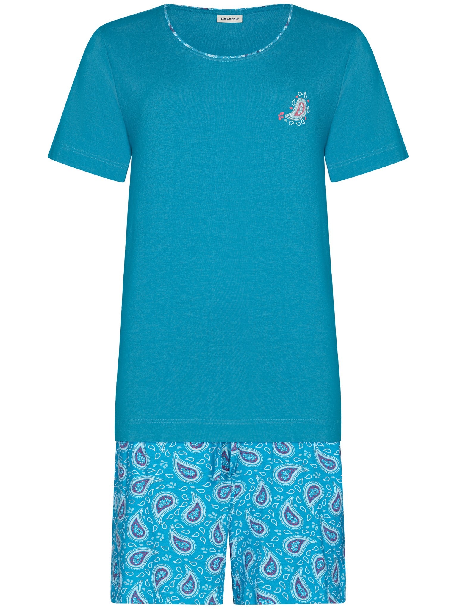 pastunette-ipanema-shortama-t-rkis-bambus-paisley image 1