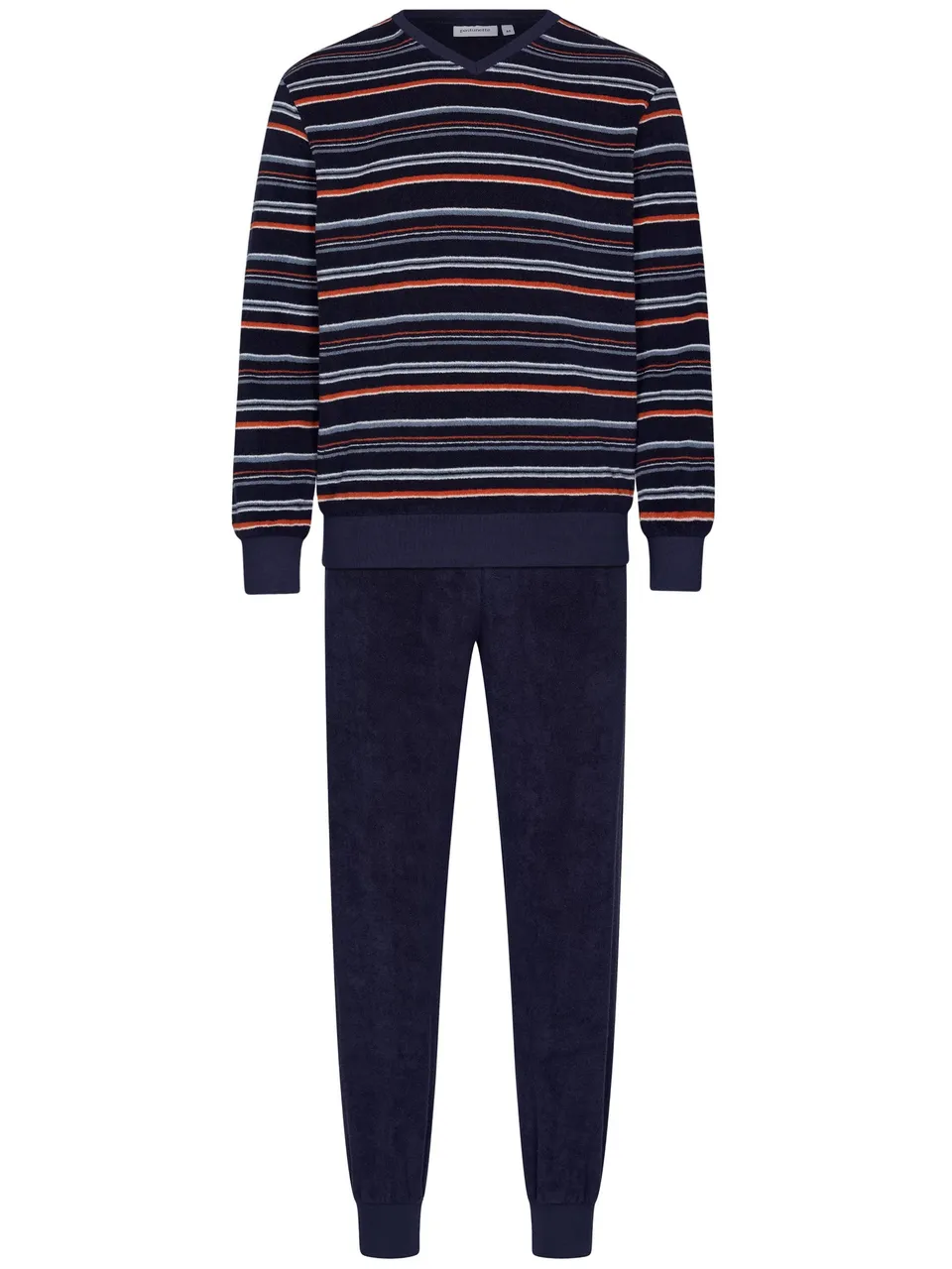 pastunette-navy-nights-pyjama-blau-herren-frottee image 1