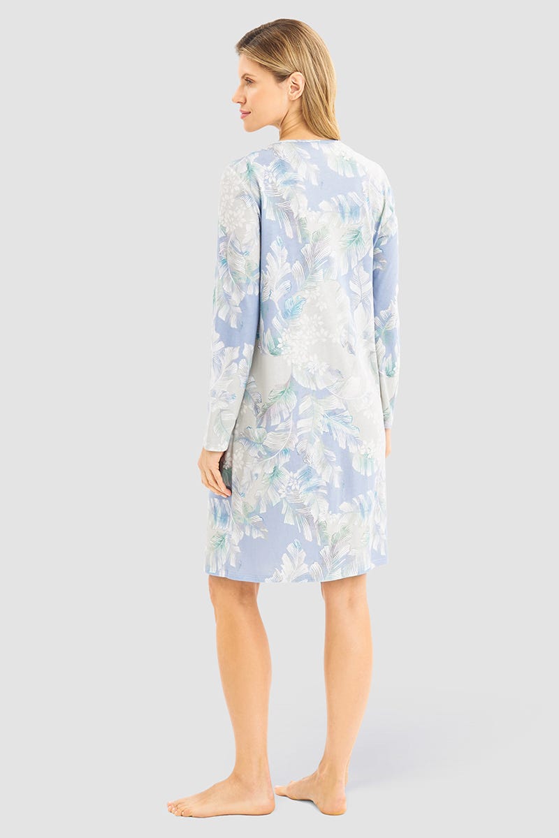 r-sch-be-happy-nachthemd-knielang-blau-bl-tterdruck image 3