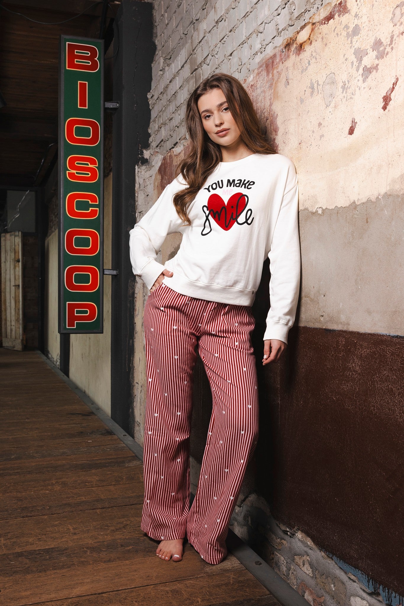 myrebelle-endless-love-set-rot-herz-baumwolle-loungeset image 2