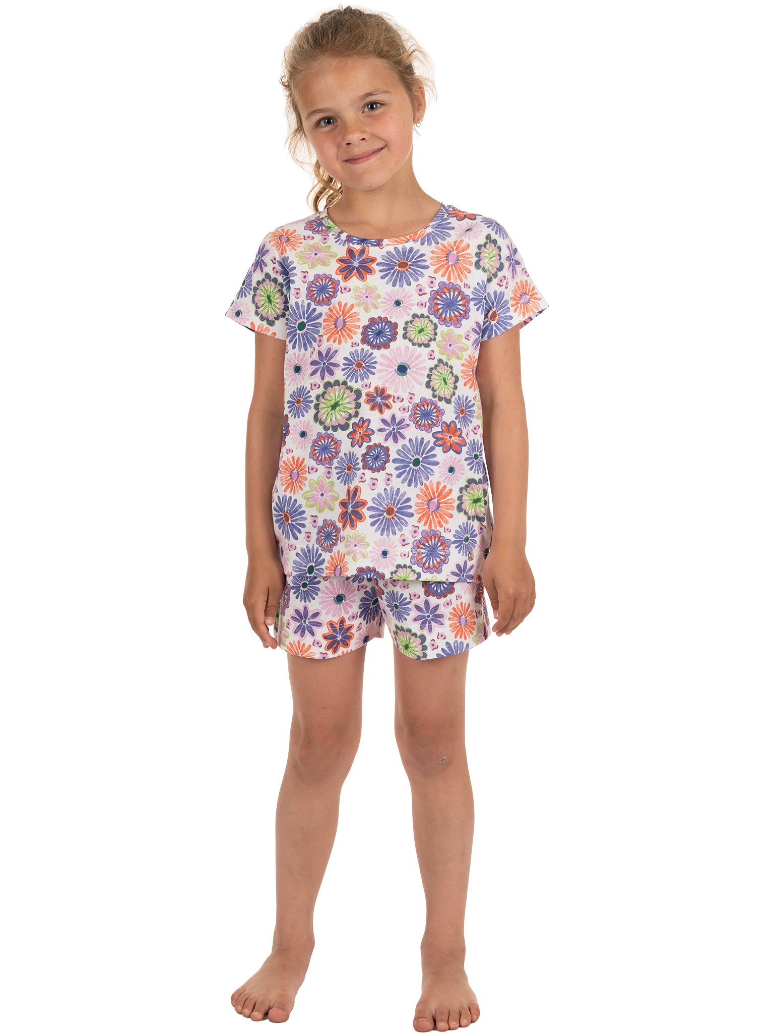 myrebelle-waterflower-shortama-blumen-bio-baumwolle image 2