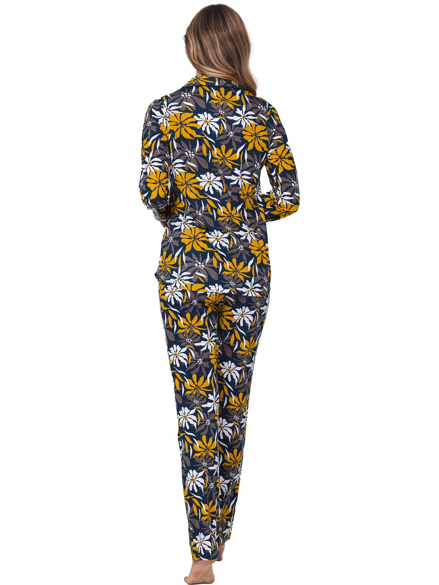 pastunette-moonlite-pyjama-blau-blumen-baumwoll-modal image 4