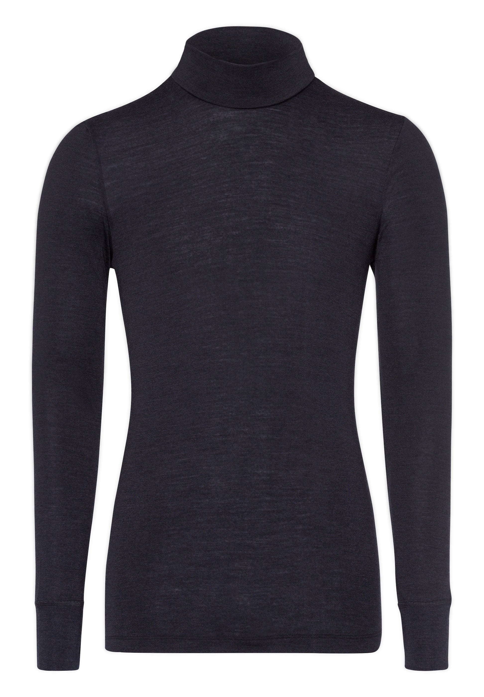 hanro-woolen-silk-turtle-neck-shirt-rollkragenshirt-anthrazit-seide image 1