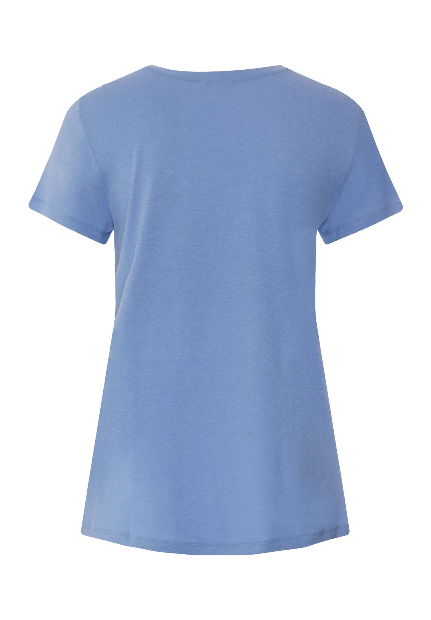 hanro-sleep-lounge-kurzarm-shirt-bluebird-tencel-modal image 3
