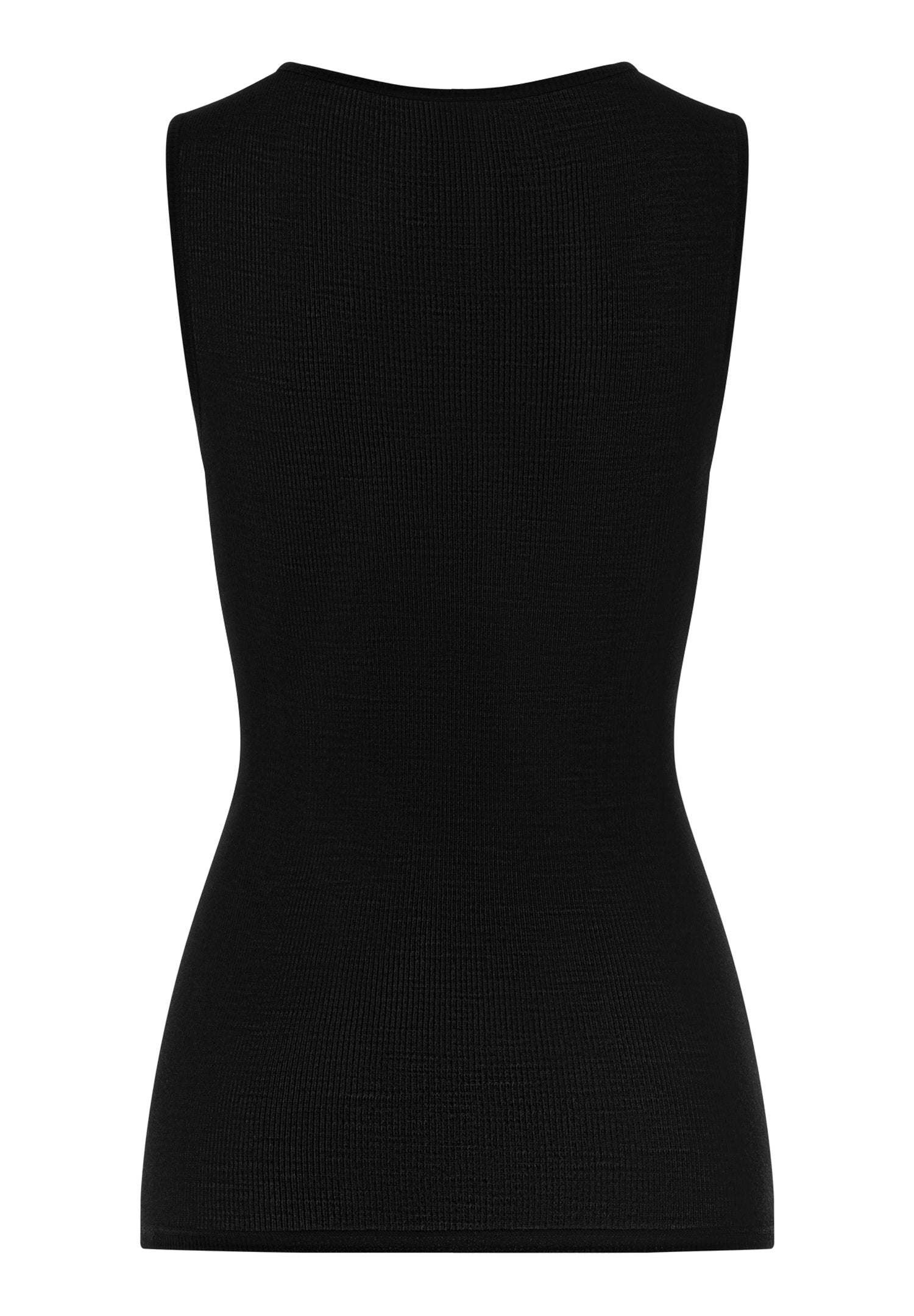 hanro-woolen-lace-tank-top-top-schwarz-spitze-merinowolle image 3