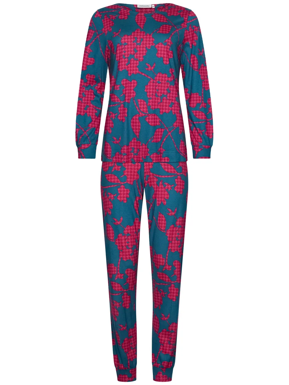 pastunette-sangria-nights-pyjama-gr-n-blumenprint-modal image 1