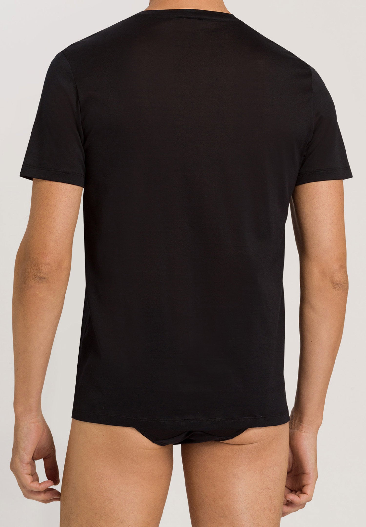 hanro-cotton-sporty-s-slv-shirt-t-shirt-schwarz-baumwolle image 4