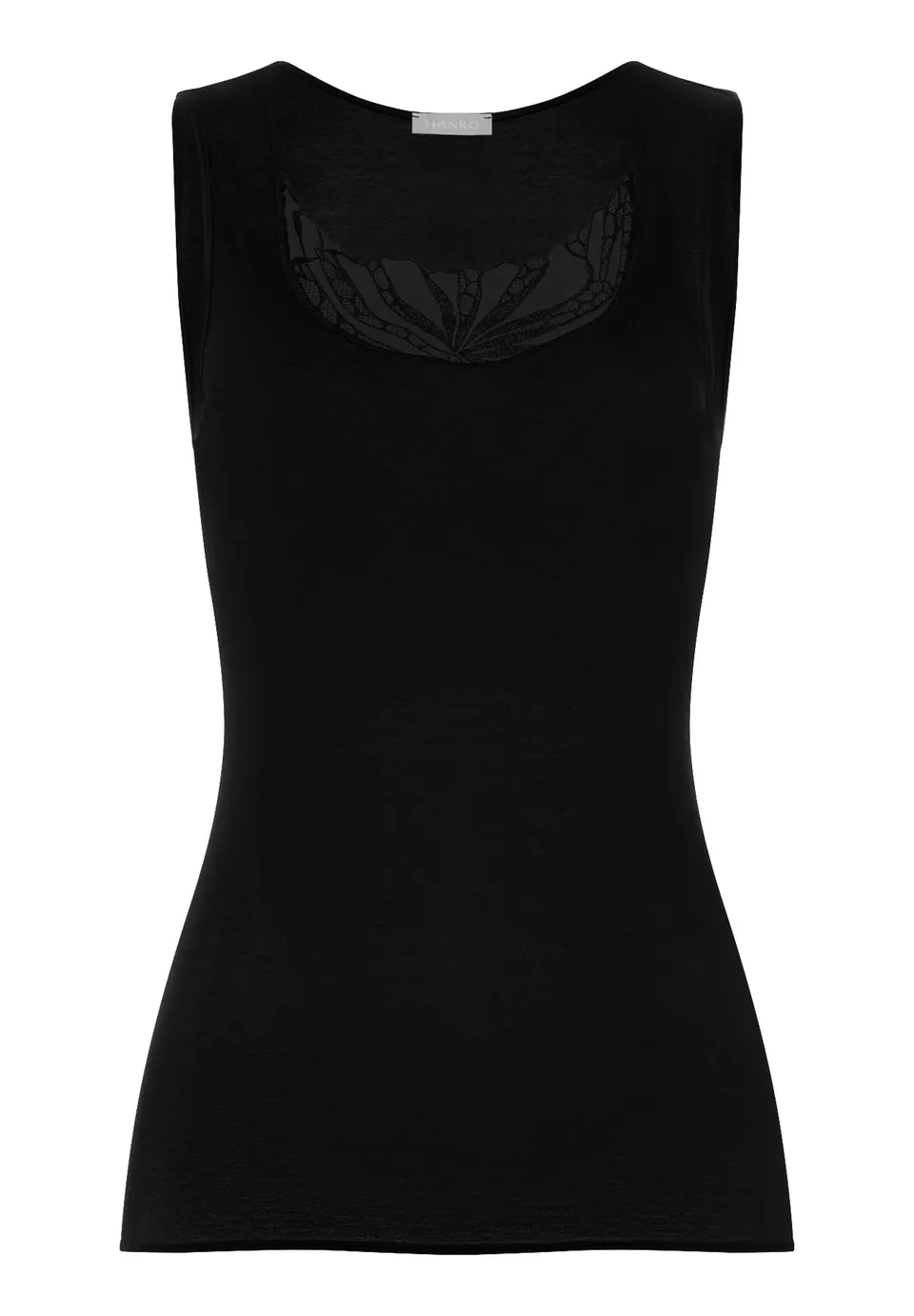 hanro-rosaria-tank-top-tr-gertop-schwarz-baumwolle image 1
