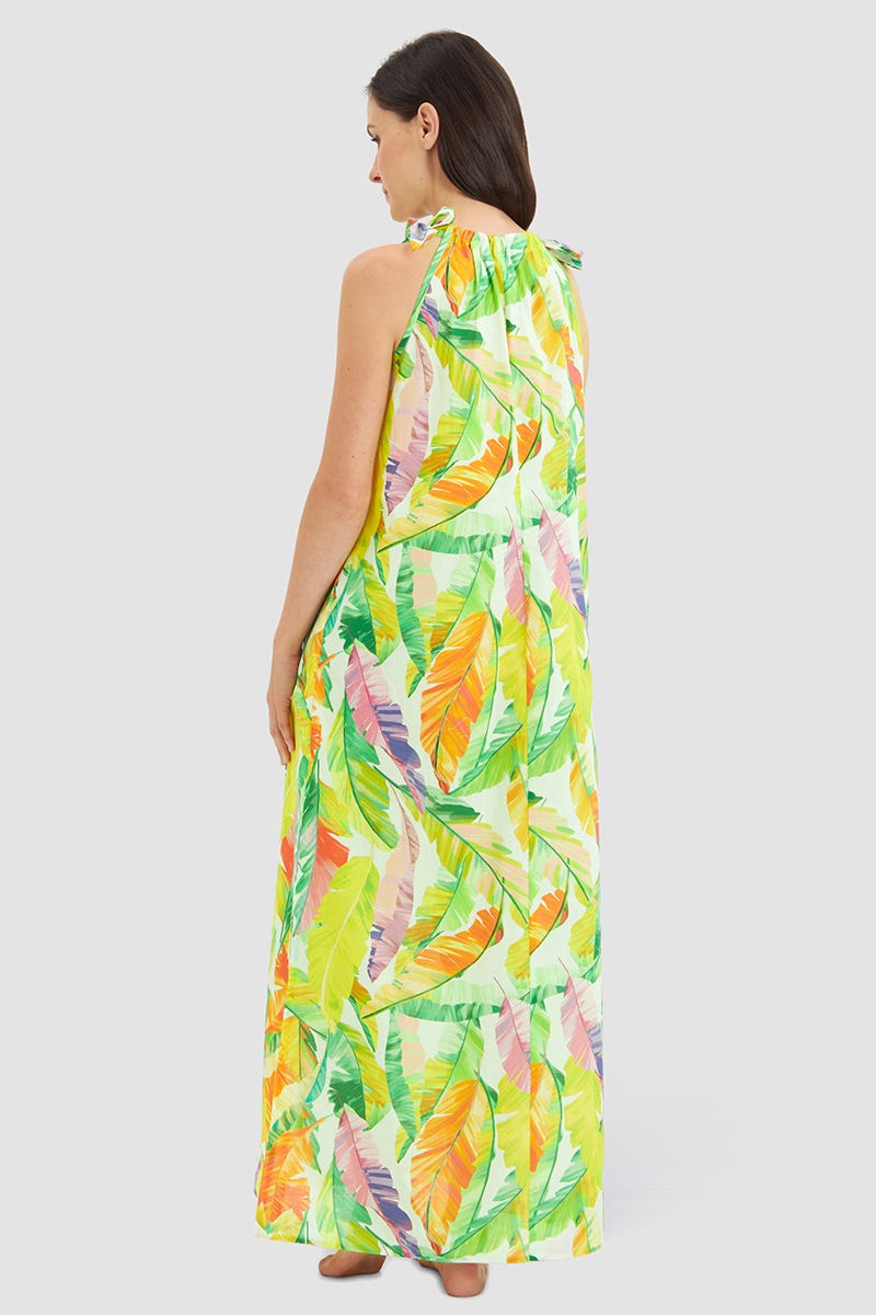 r-sch-be-happy-strandkleid-maxi-rundhals-kleid-gr-n-baumwolle image 3