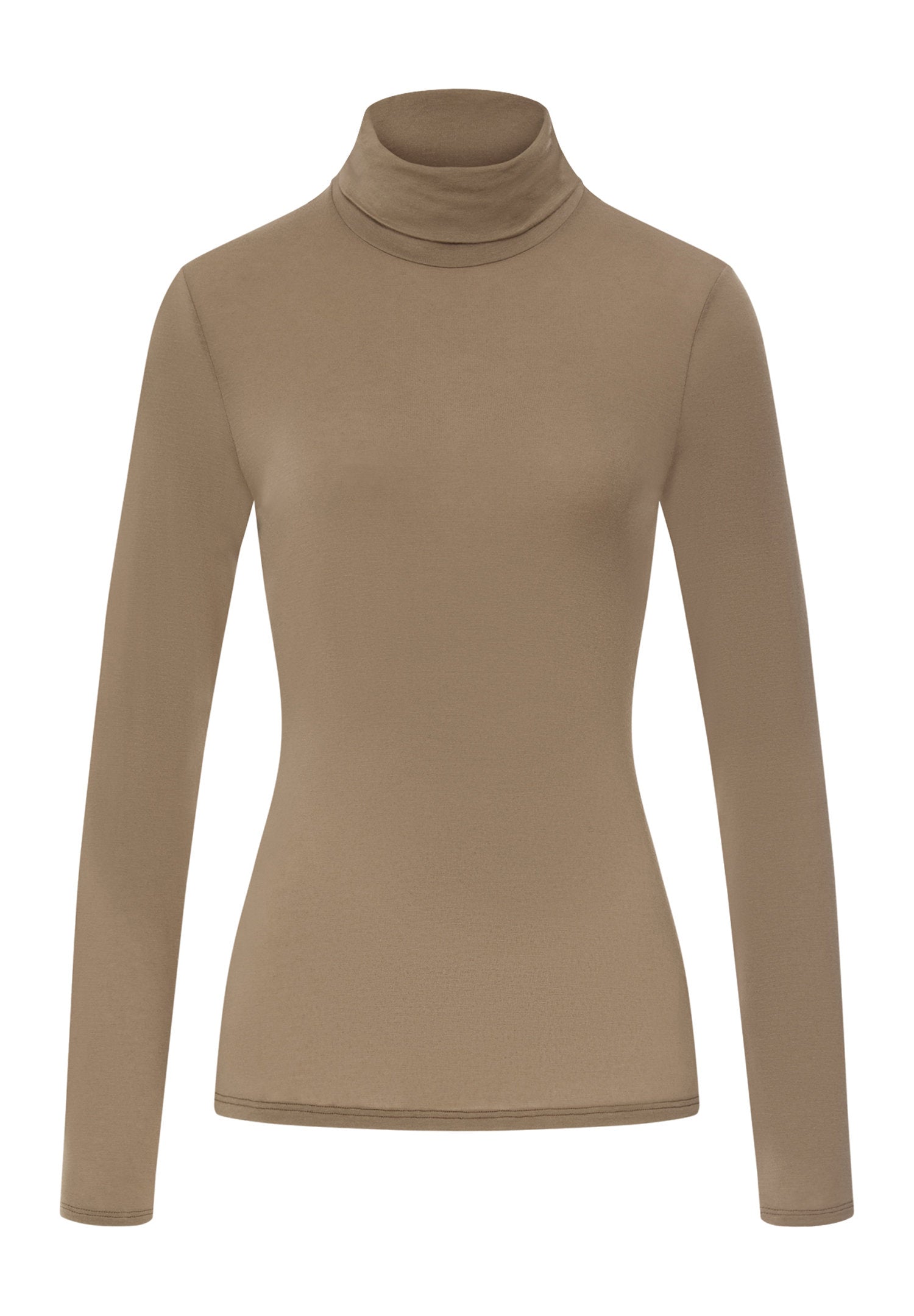 hanro-ultralight-turtle-neck-shirt-rolli-suede-camel-merino image 2