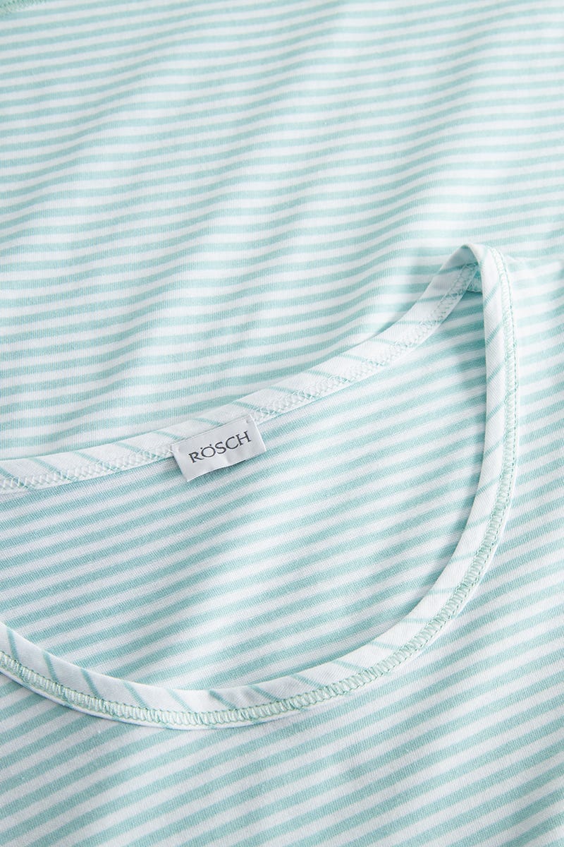 r-sch-be-happy-pyjama-kurz-damen-gr-n-ringeldruck-baumwolle image 4