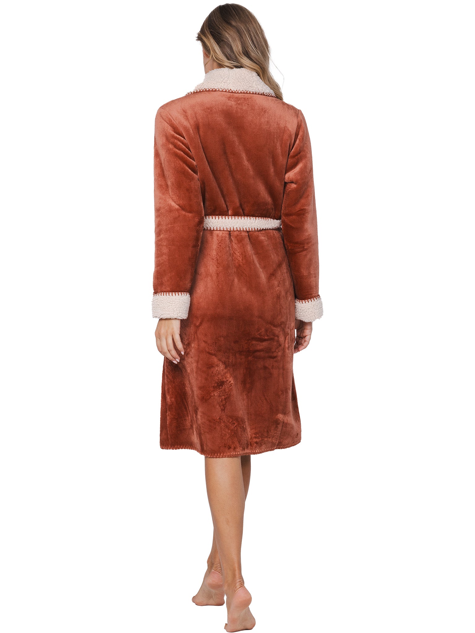 pastunette-premium-eternal-bademantel-braun-fleece-damen image 4