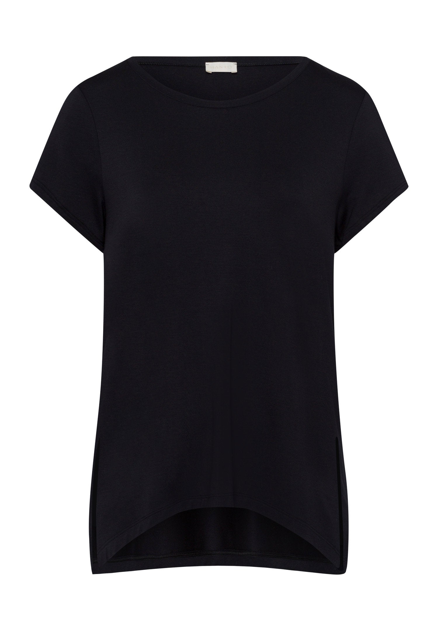 hanro-yoga-kurzarm-shirt-micromodal-black-beauty image 1