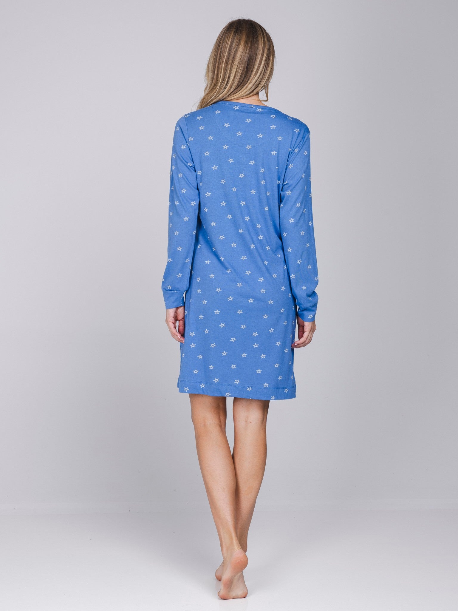 myrebelle-starry-nights-nachthemd-blau-bio-baumwolle image 4