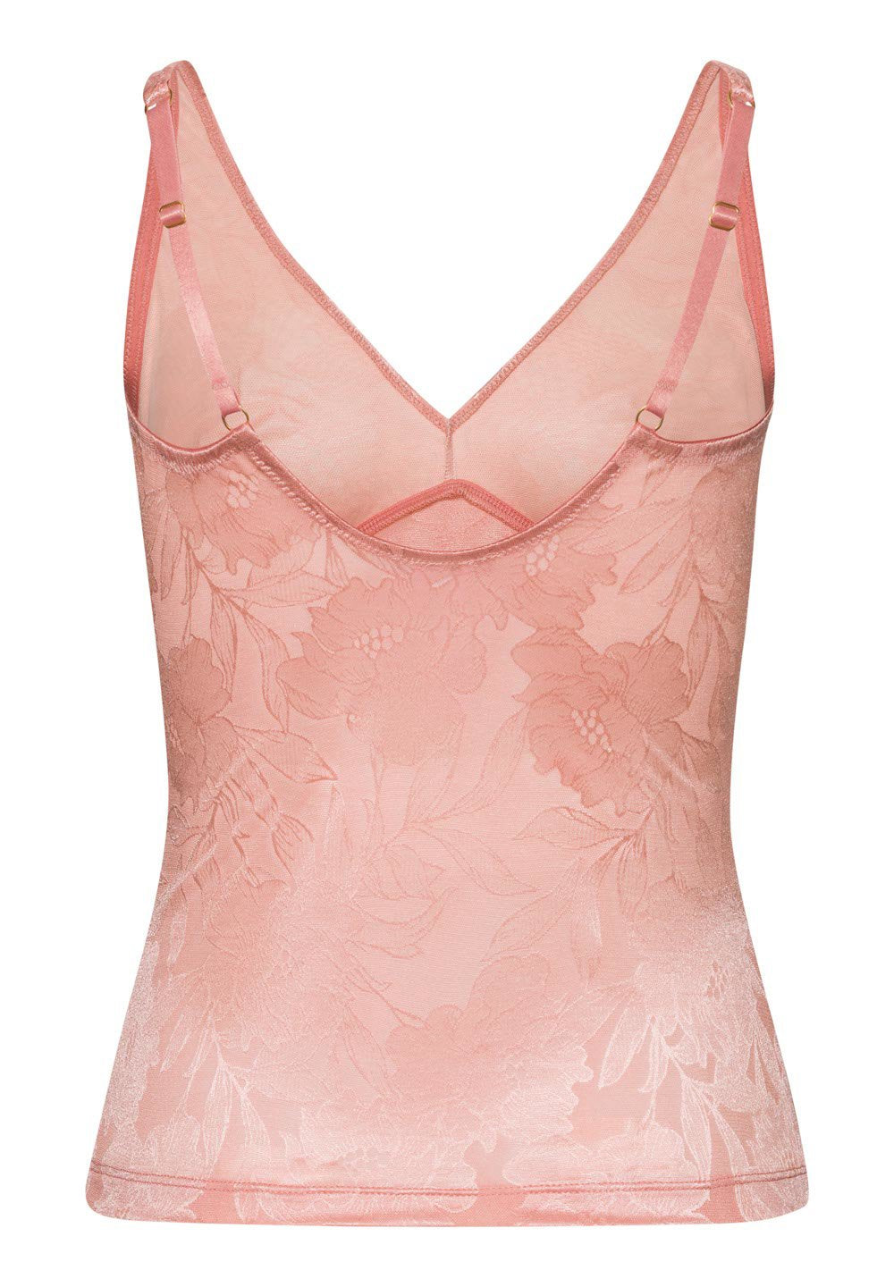hanro-tina-tank-top-mocha-powder-spitze-mit-cups image 3