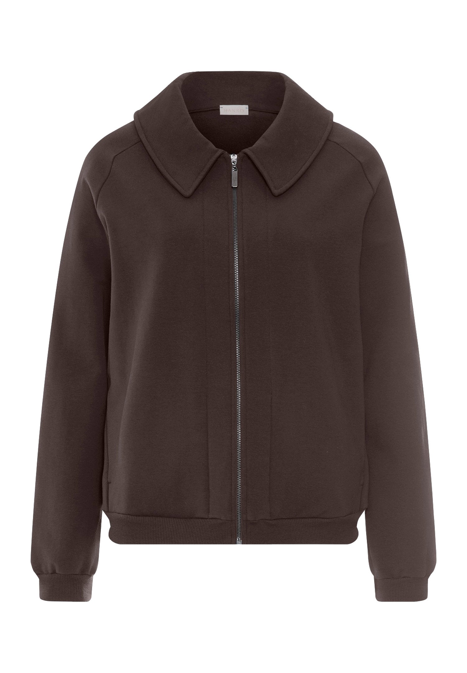 hanro-natural-living-cardigan-dark-mocha-baumwolle image 1