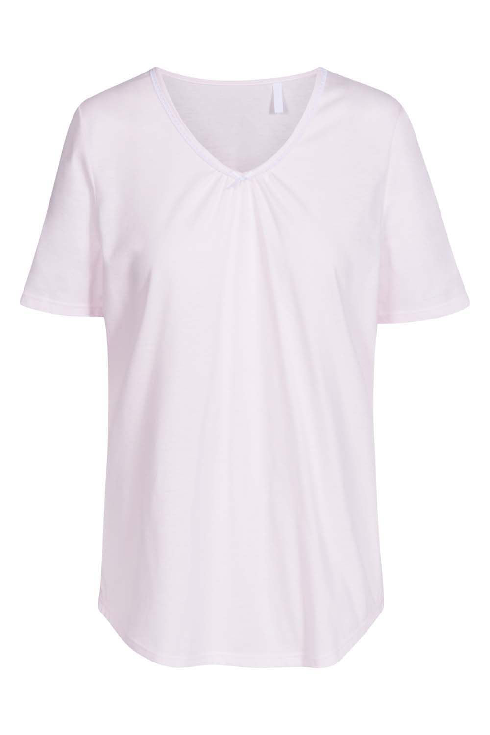 r-sch-be-happy-shirt-kurzarm-schlafshirt-wei-mit-spitze image 8