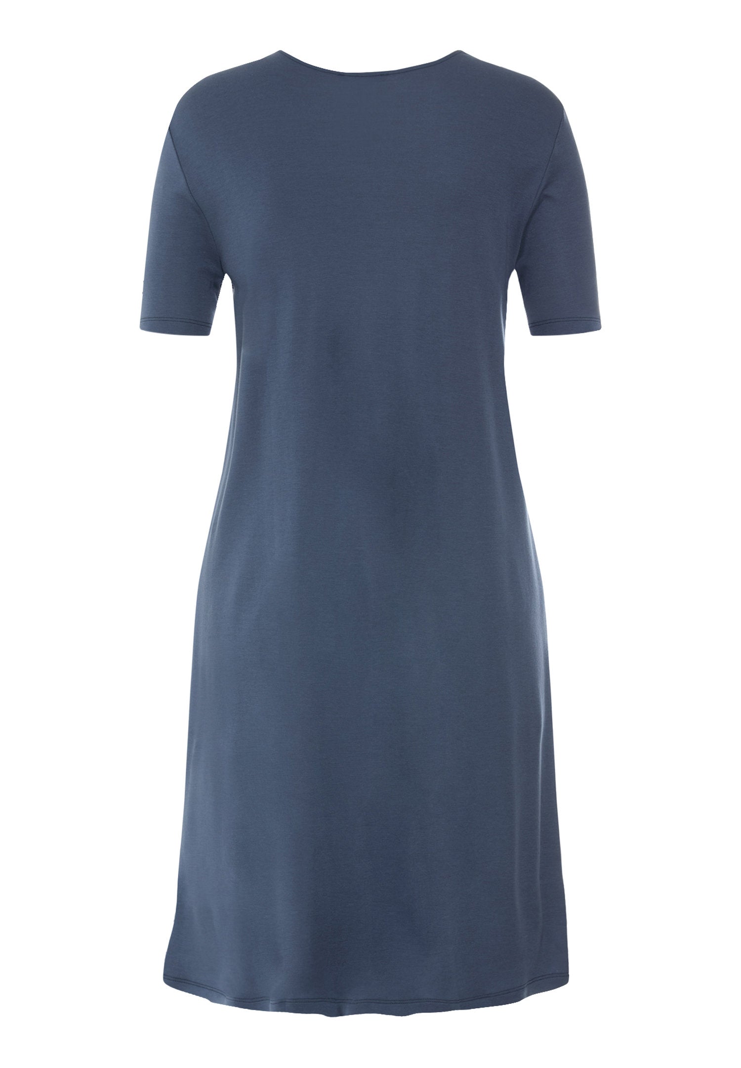 hanro-tyra-nachthemd-kurzarm-100cm-vintage-indigo-seide image 3