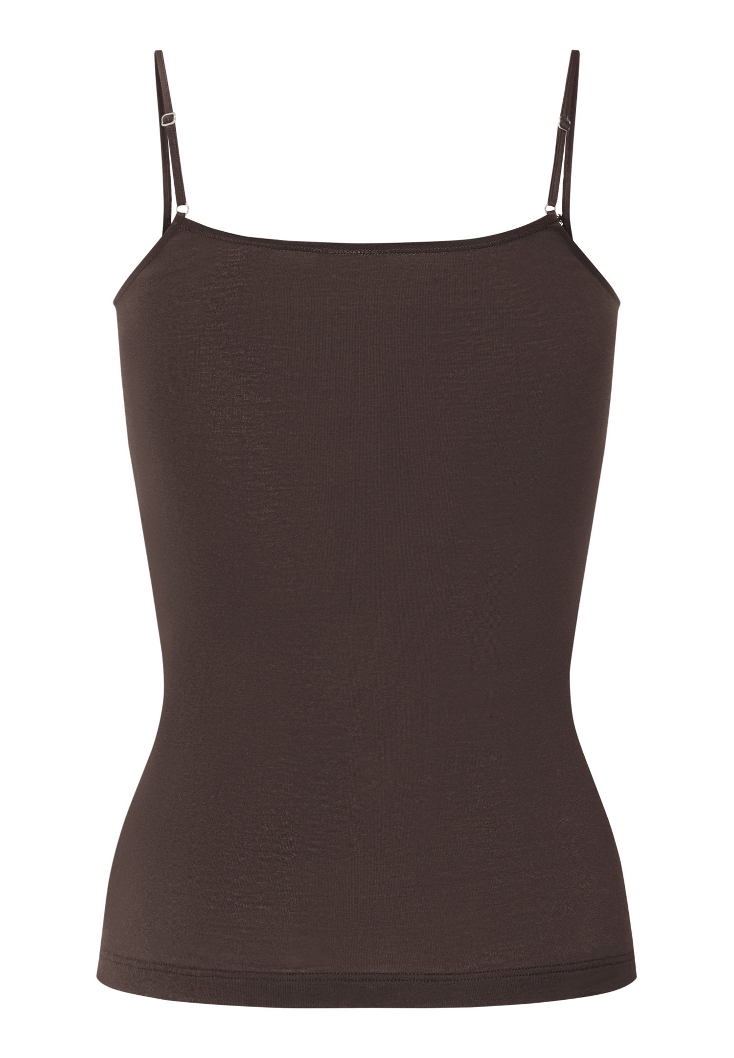 hanro-moments-071485-spaghetti-top-dark-mocha-baumwolle image 3