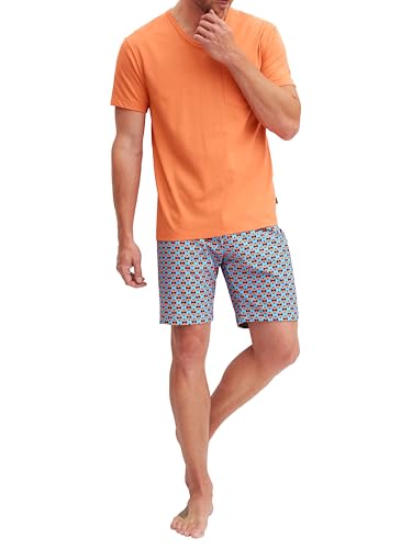 calida-relax-imprint-herren-pyjamaset-kurz-baumwolle image 5