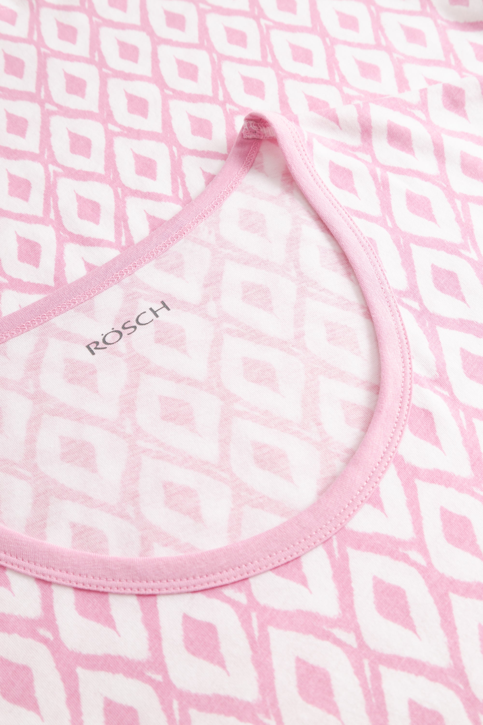r-sch-be-happy-nachthemd-knielang-karo-rosa-kurzarm image 4