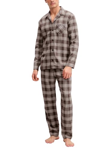 calida-relax-flannel-mood-pyjama-herren-karo-reverskragen image 5
