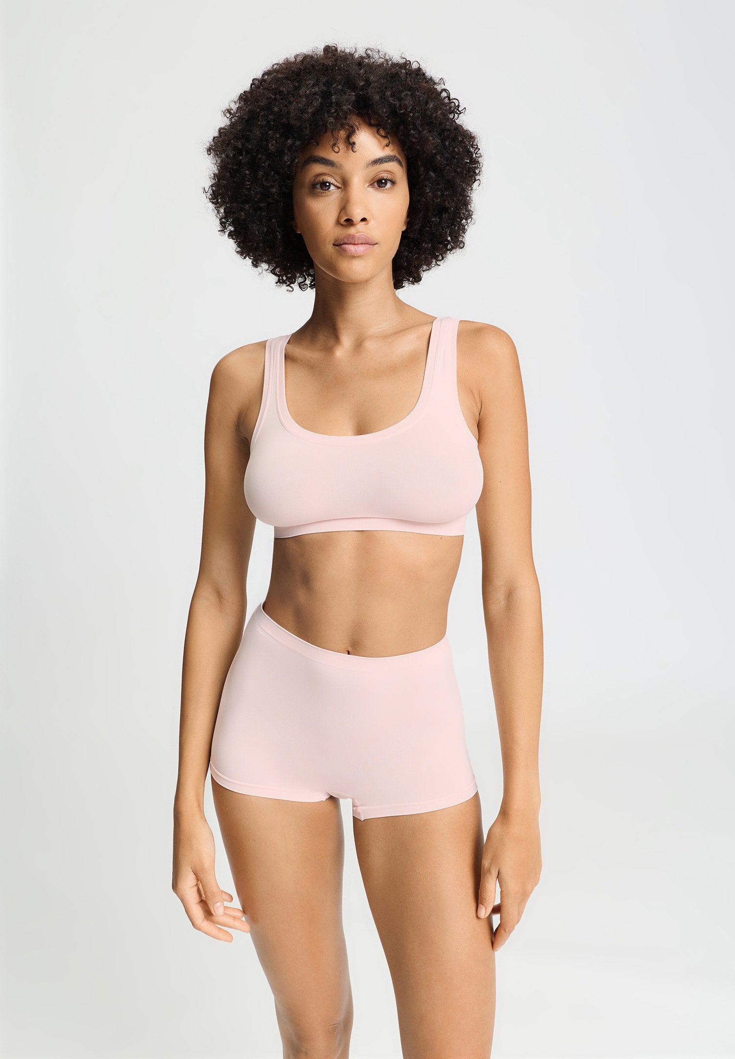 hanro-touch-feeling-crop-top-bustier-rosewater-microfaser image 2
