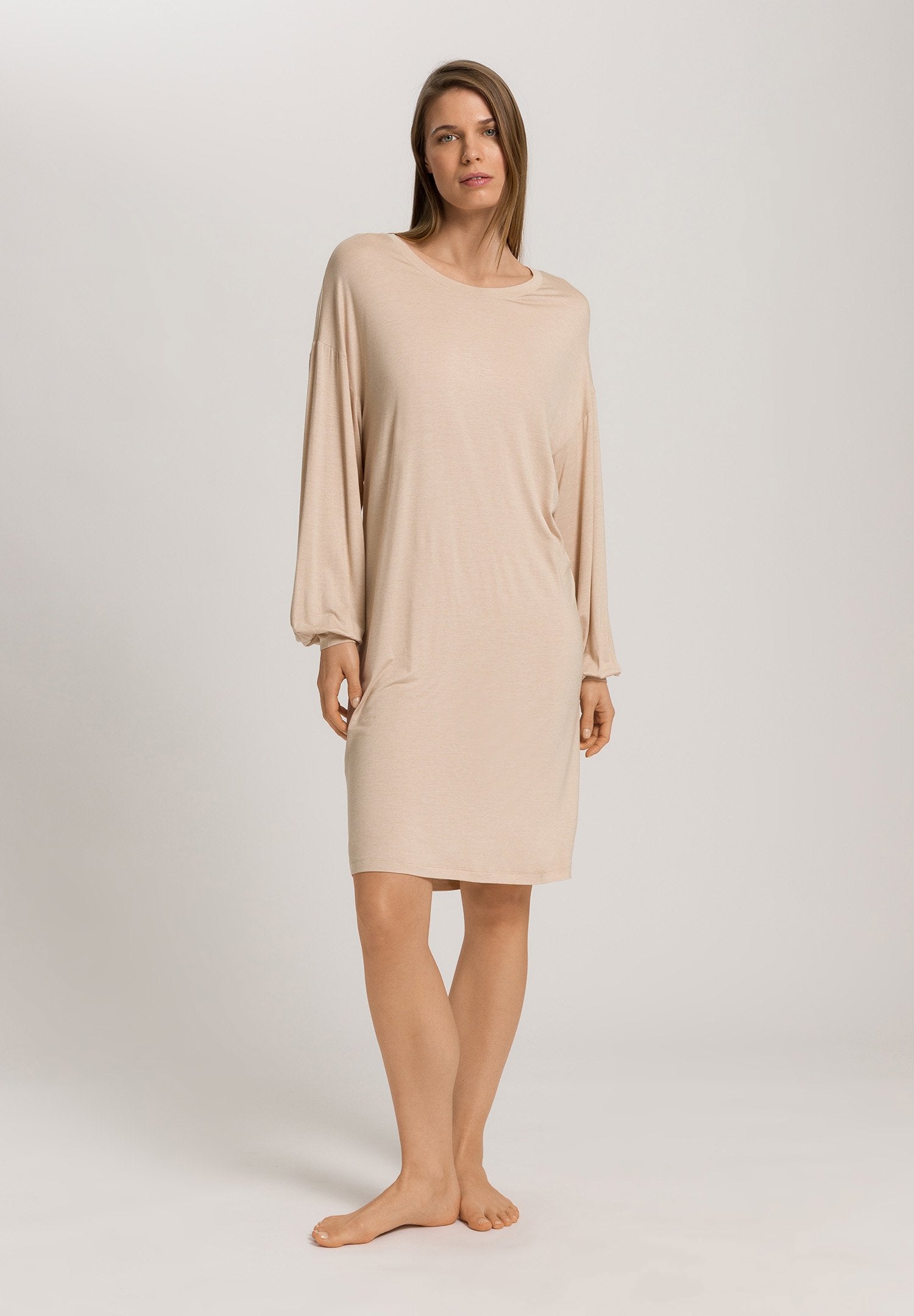 hanro-natural-wear-kleid-damen-coffee-quartz-kaschmir image 5