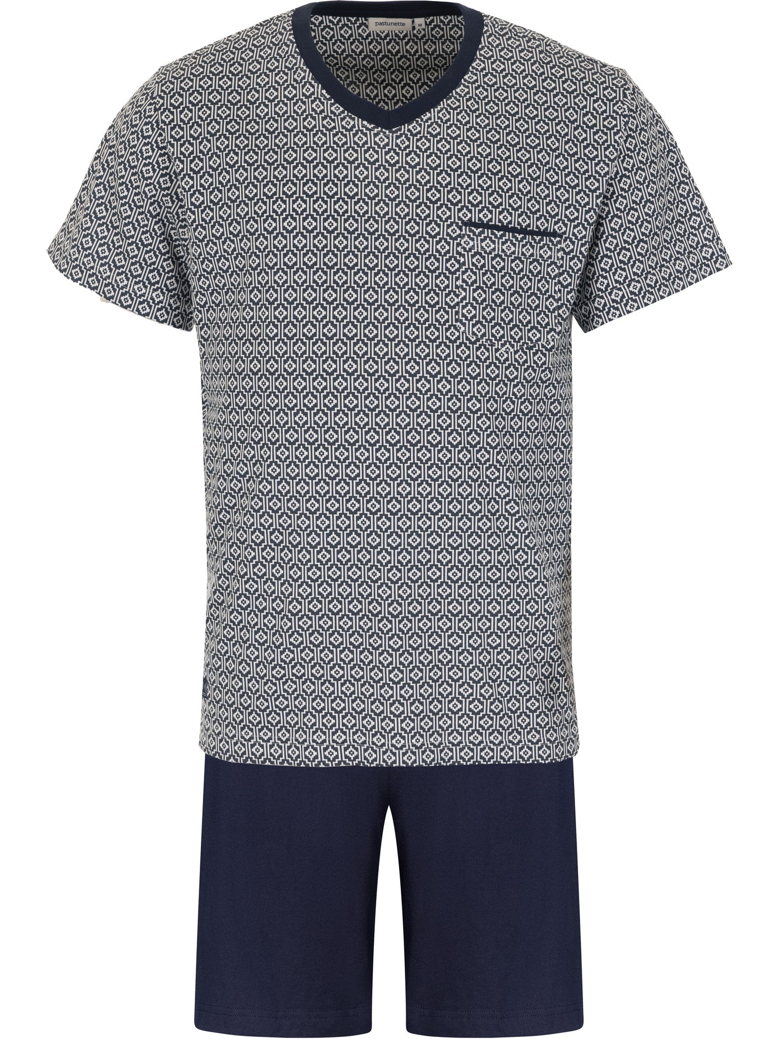pastunette-cabana-shortama-blau-baumwolle image 1