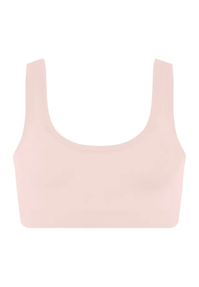 hanro-touch-feeling-crop-top-bustier-rosewater-microfaser image 1