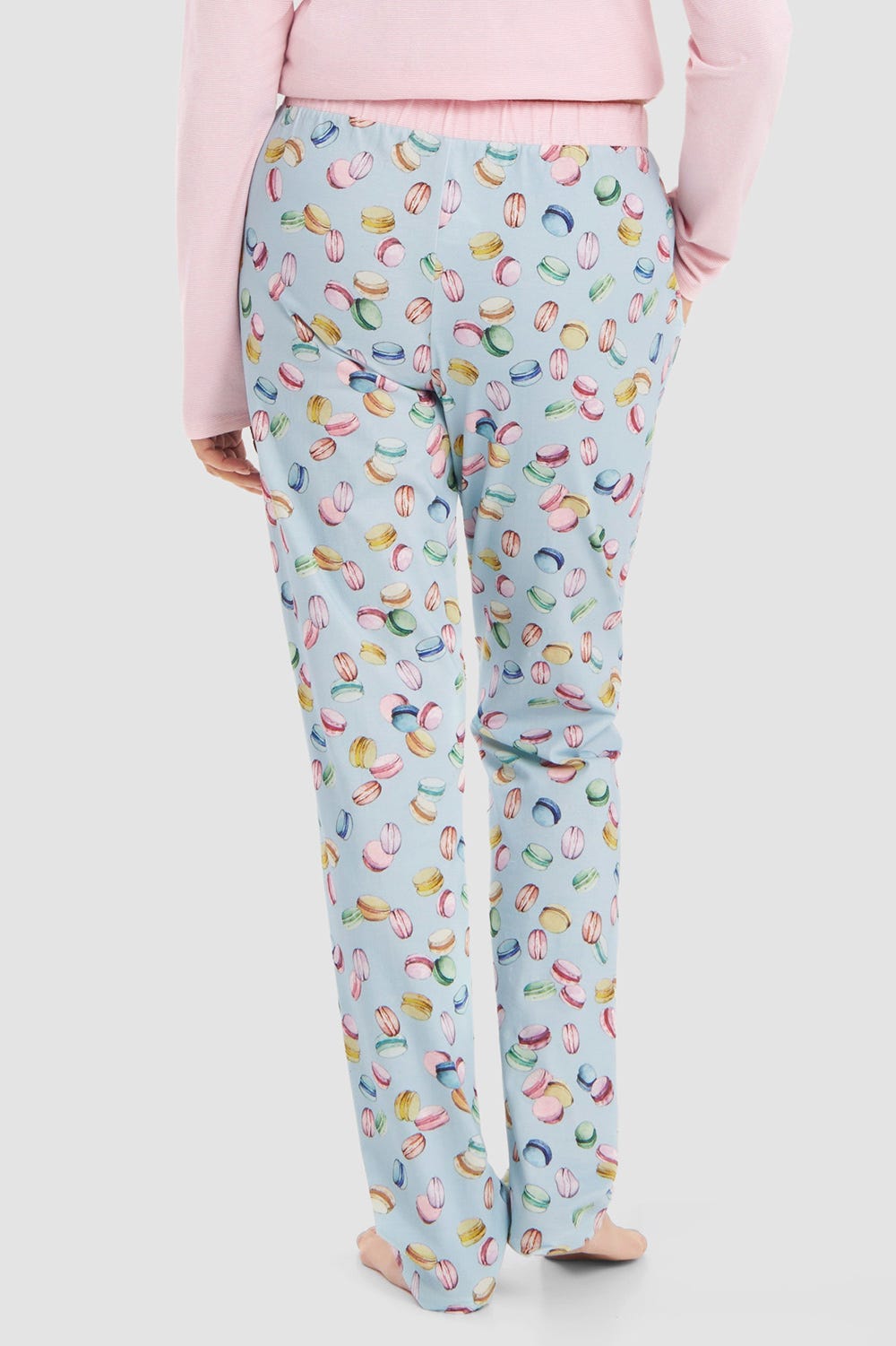 r-sch-be-happy-pyjamahose-lang-t-rkis-macaron-druck image 3