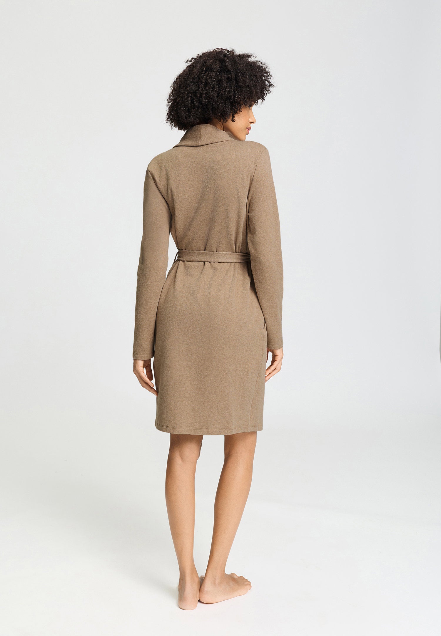 hanro-easy-wear-robe-bademantel-desert-clay-baumwolle image 4