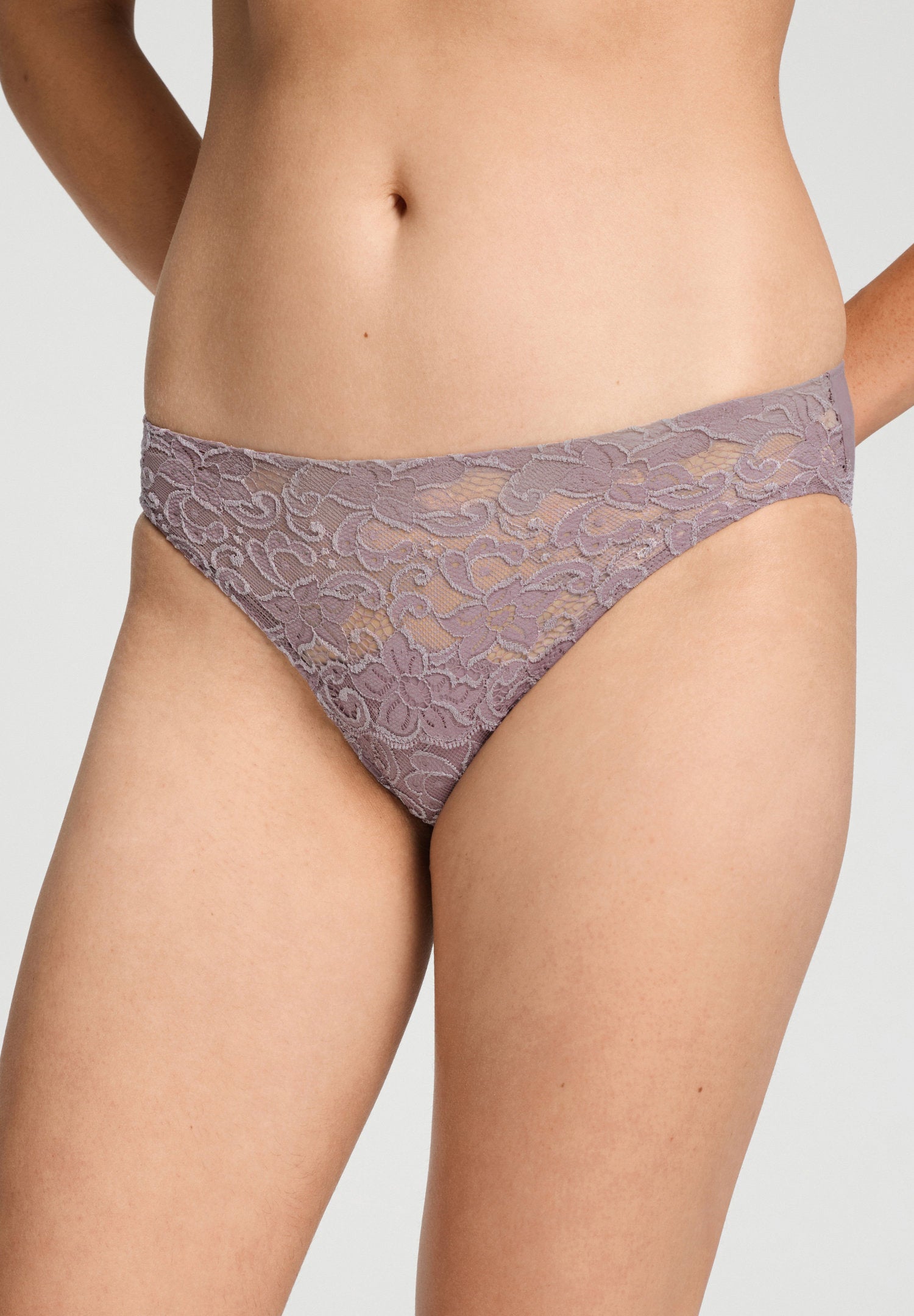 hanro-moments-mini-slip-stormy-rose-baumwolle-spitze image 2