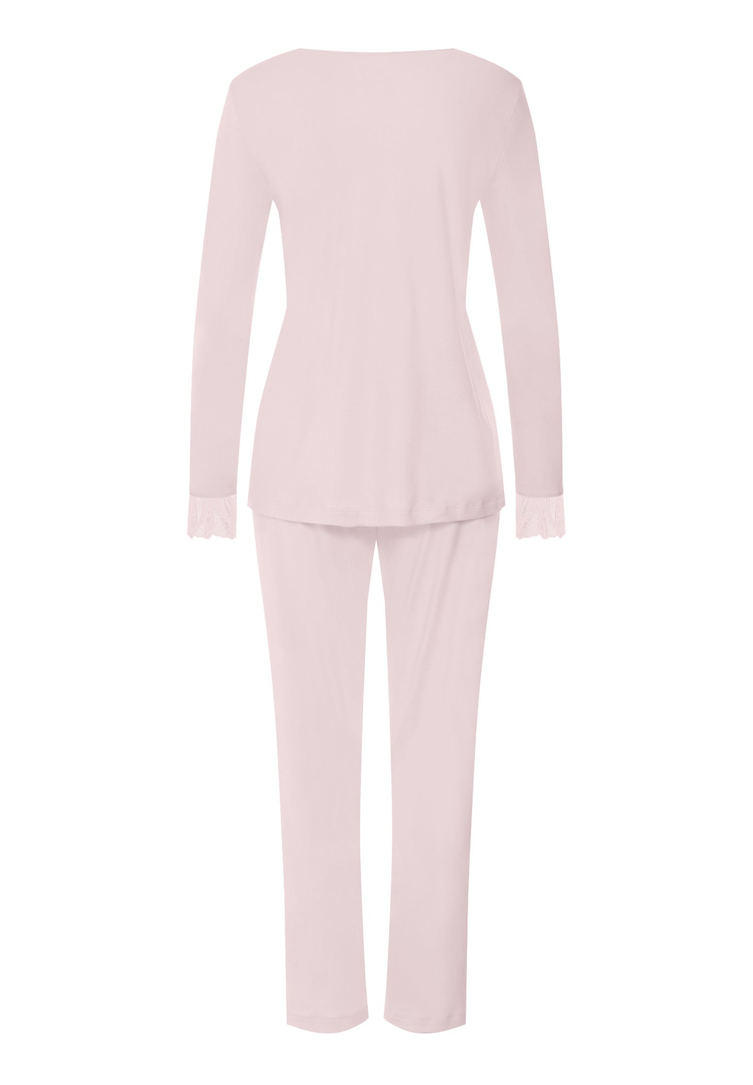 hanro-rosaria-pyjama-langarm-rose-bath-baumwolle-stickerei image 3