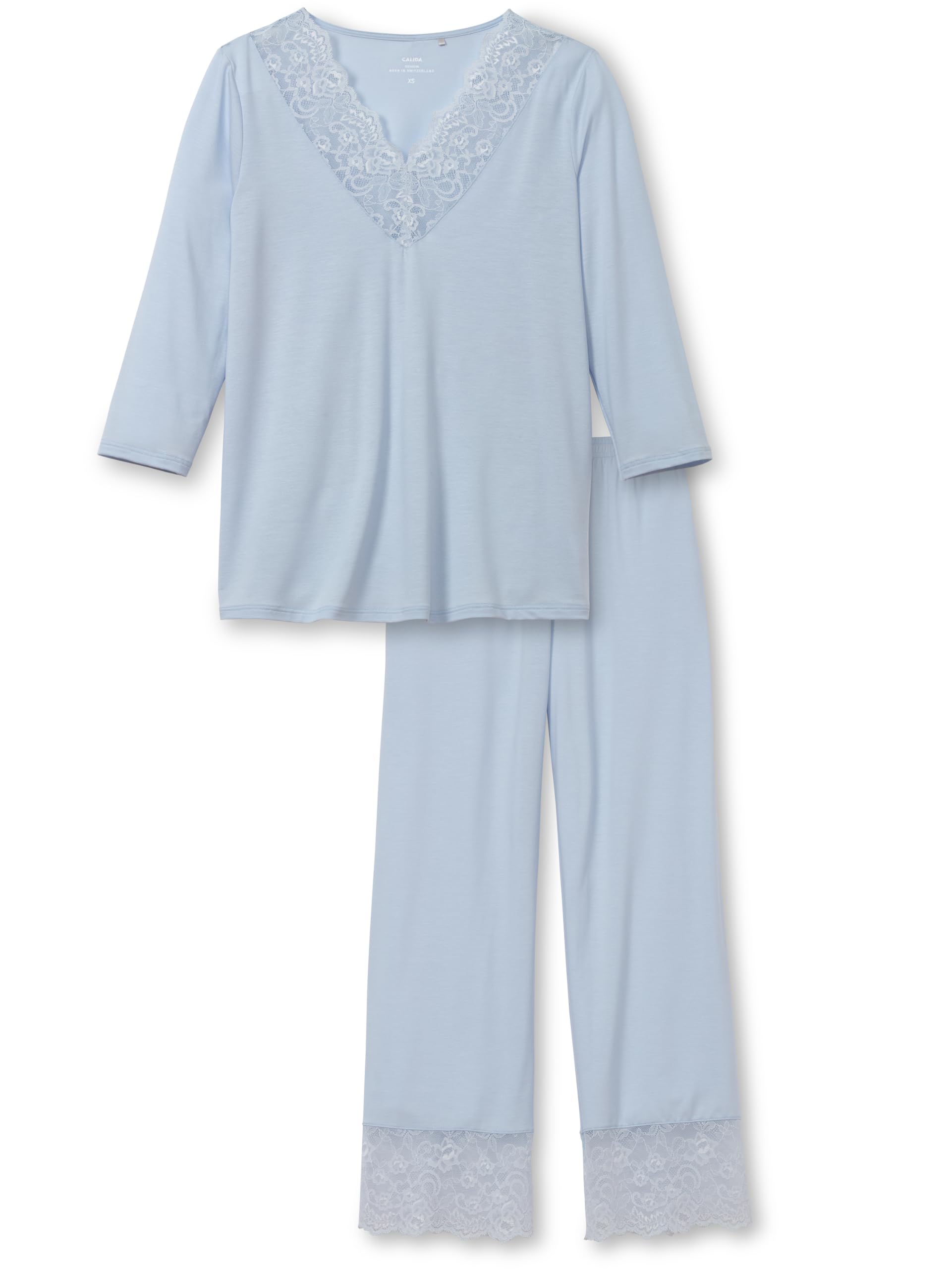 calida-elegant-dreams-7-8-pyjama-damen-harmony-blue image 3