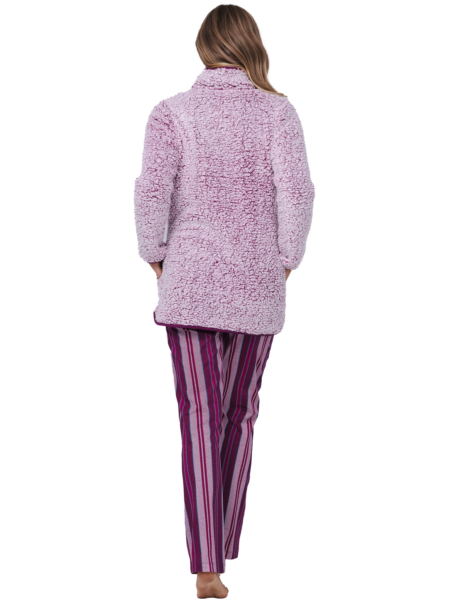 pastunette-rebelle-cin-cin-fleeceweste-dunkelrosa-sherpa image 3