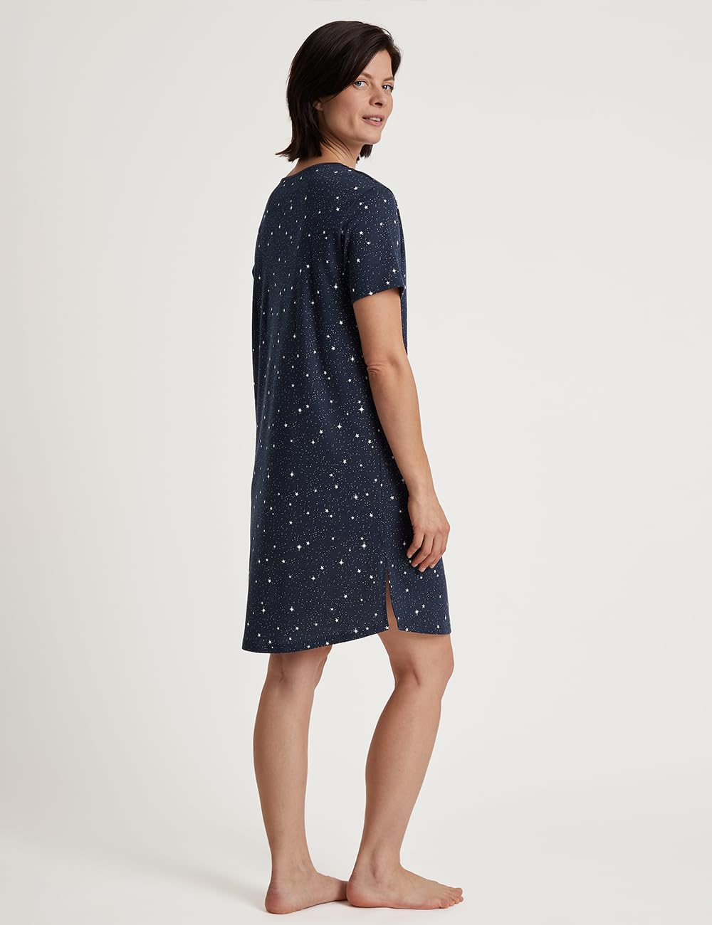 calida-sweet-dreams-kurzarm-nachthemd-damen-95cm-baumwolle image 3
