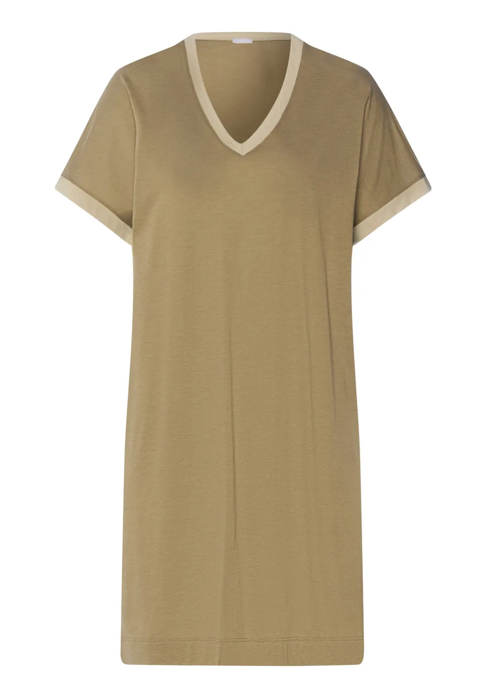 hanro-laura-s-slv-nightdress-85cm-nachthemd-covert-green-modal image 1