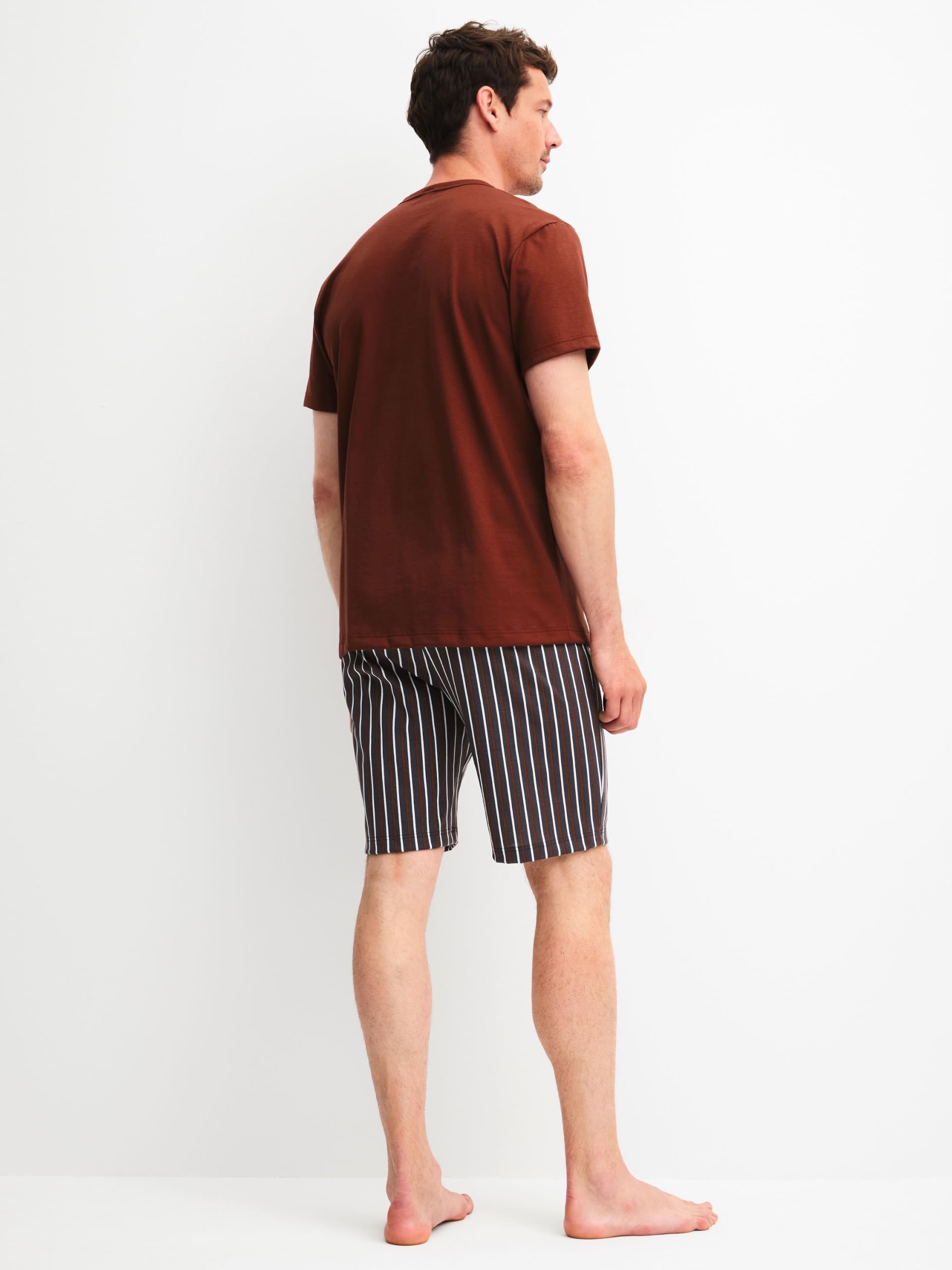 calida-cotton-special-kurz-pyjama-herren-gr-50-brick-red image 3