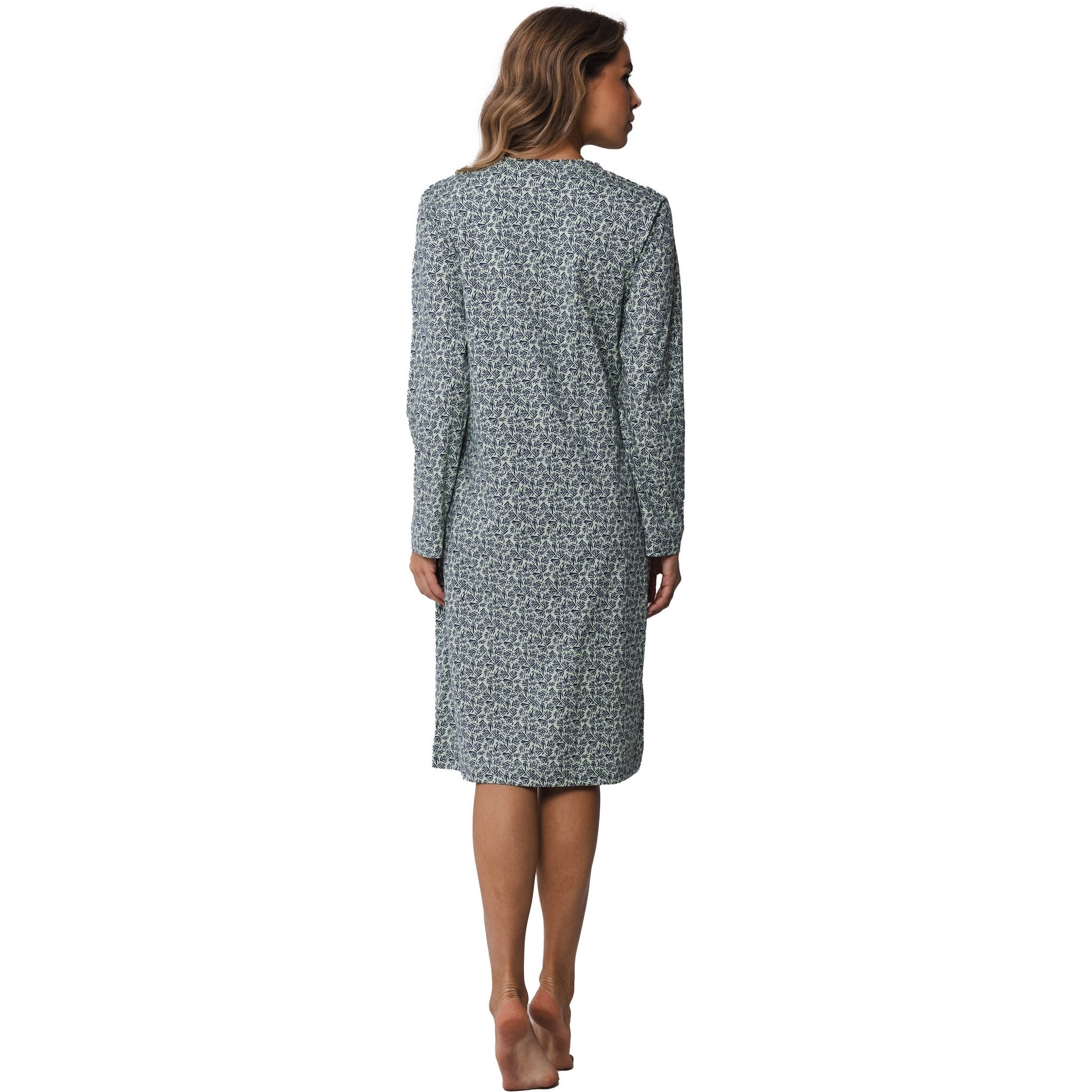 pastunette-flow-nachthemd-gr-n-langarm-baumwolle-105cm image 3