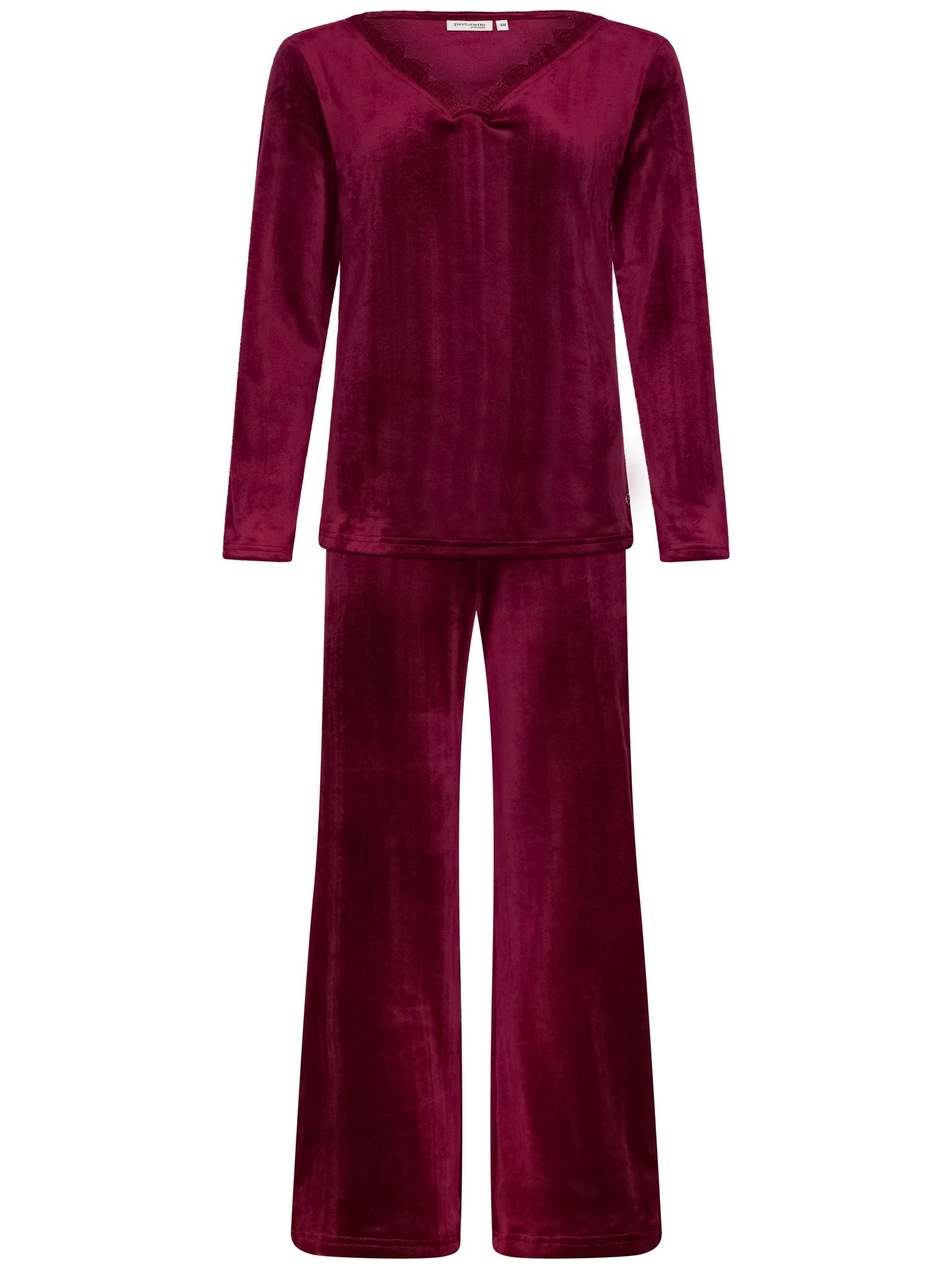pastunette-premium-burgundy-dream-pyjama-bordeaux-velours image 1