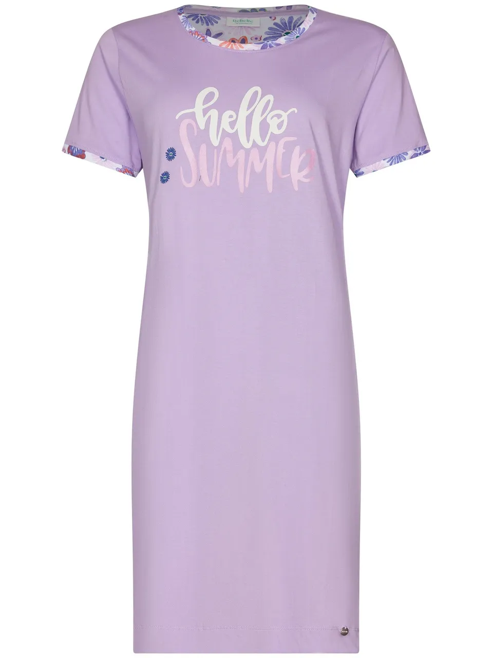 myrebelle-waterflower-nachthemd-lila-bio-baumwolle-print image 1