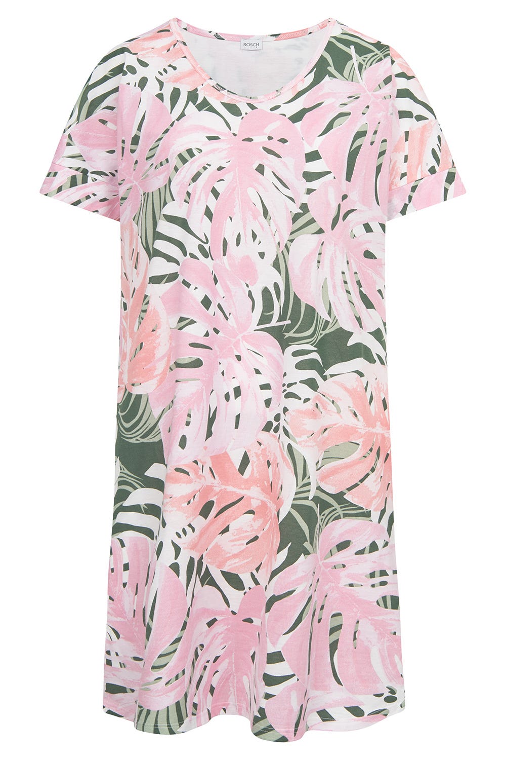 r-sch-be-happy-nachthemd-knielang-rosa-kurzarm-90cm image 2