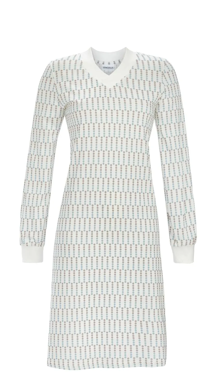 ringella-sleepshirt-v-ausschnitt-damen-nachthemd-baumwolle image 1